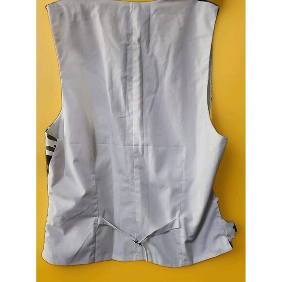 NWT WD.NY REG FIT Suit Vest Waistcoat Large Camo CR50 Excellent Sharp Slim Look - Picture 4 of 4